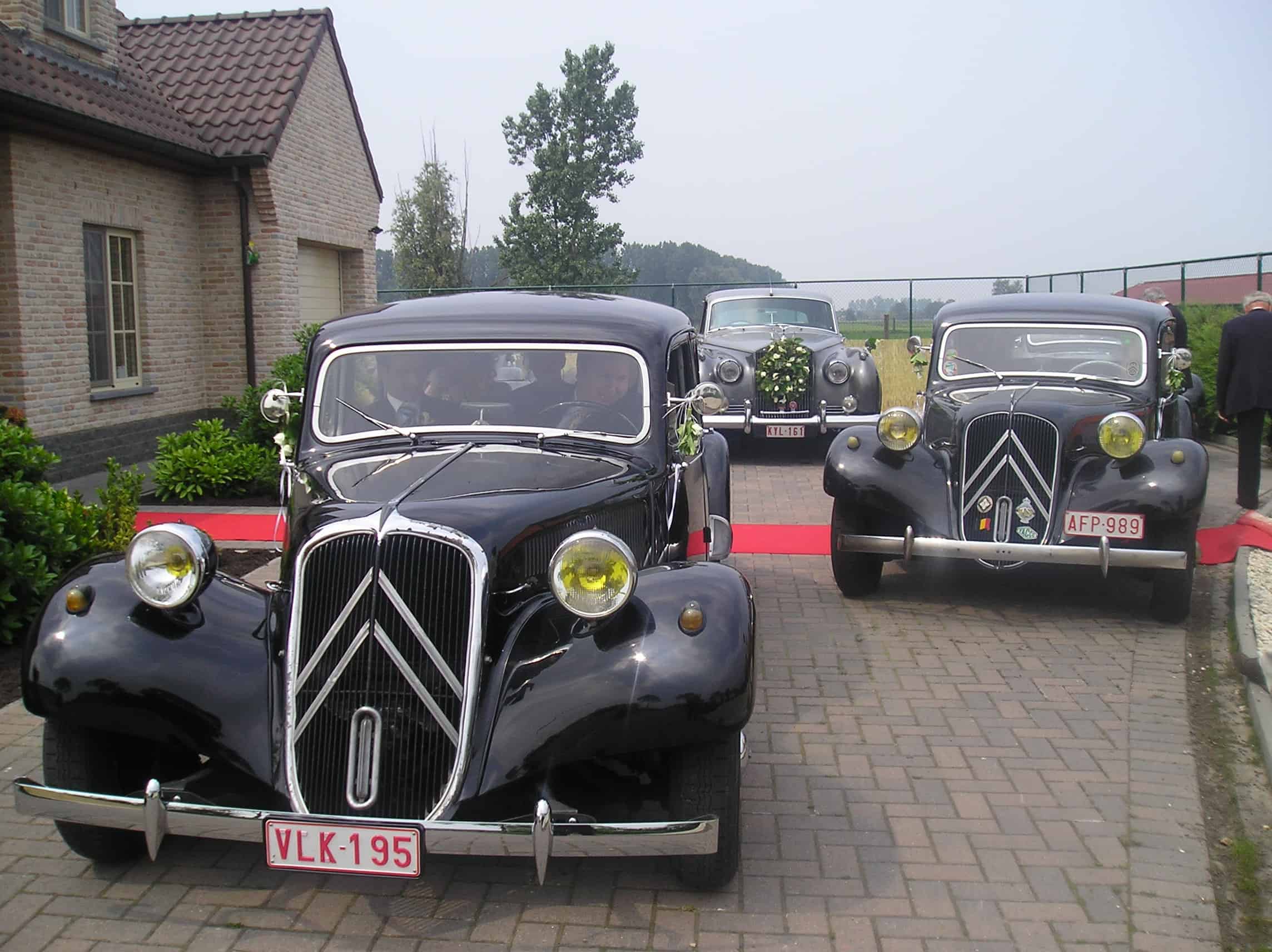 Citroën Traction Avant zwart ceremoniewagen