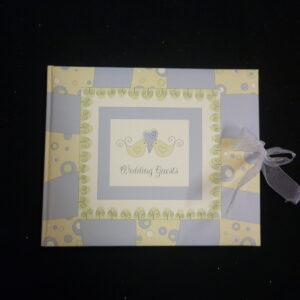 Gastenboek vogels met strik, 30 pagina's, 23cm * 19cm