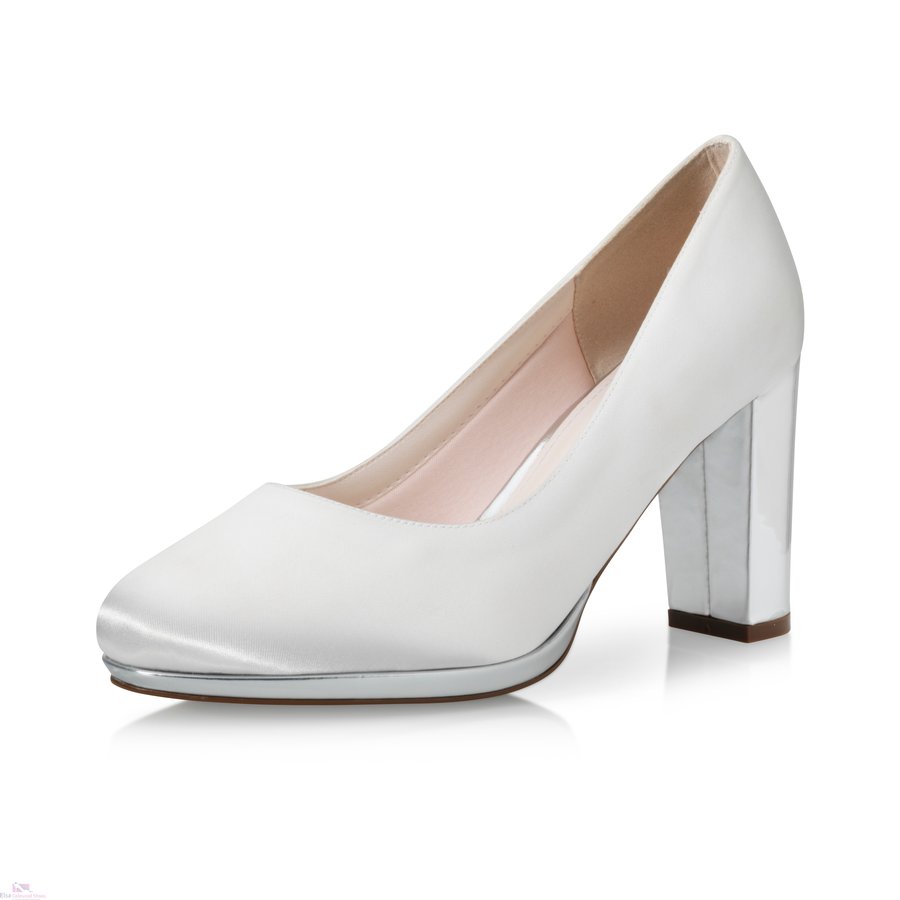 Bruidsschoenen Elsa Coloured Shoes Clair zilver2