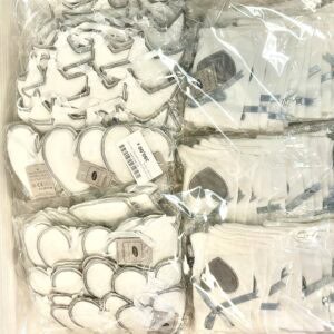 Bedank/Tafelzakjes hart & ster – wit-grijs